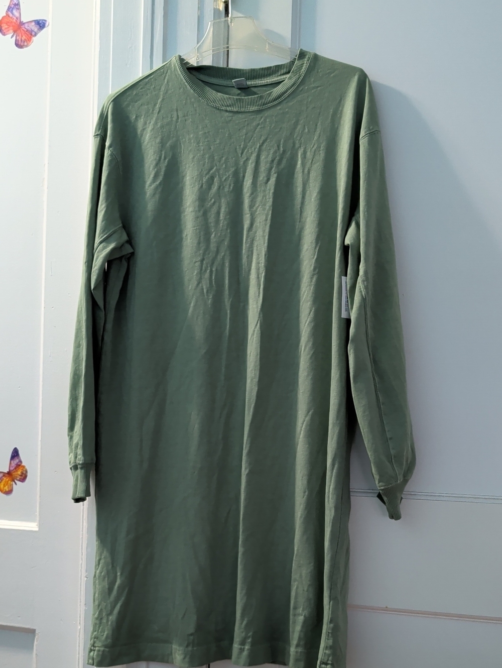 Old Navy Olive Green Long Sleeve Womens Dress